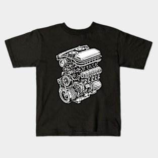 Car Engine Kids T-Shirt